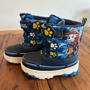 Paw Patrol Kids' Blue Winter Snow Boots